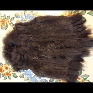 Real fur vest